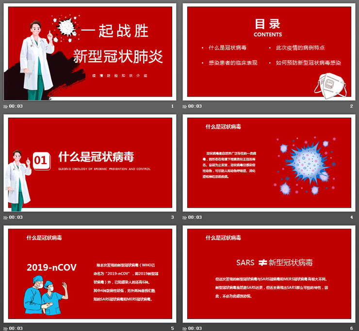 抗击疫情疫情防控知识介绍PPT