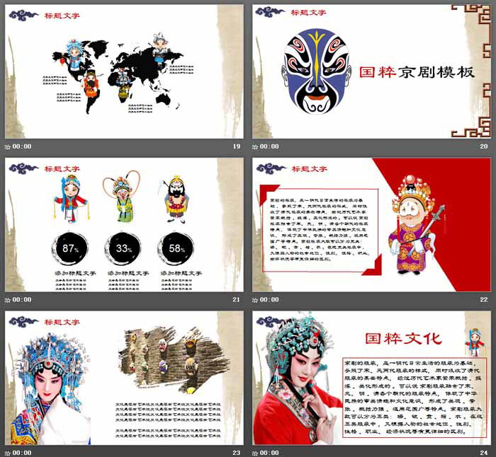 京剧服装介绍PPT模板