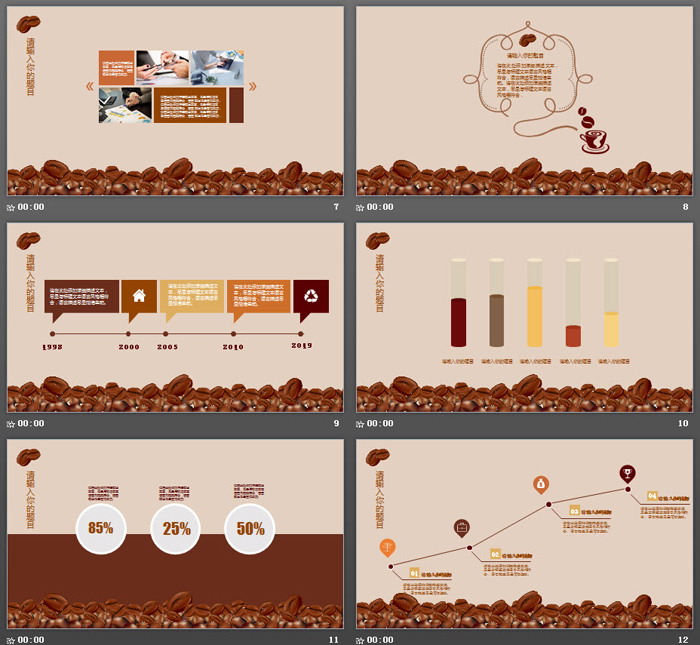咖啡PPT主题模板