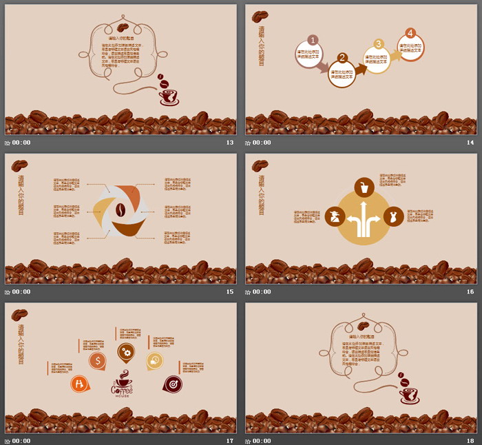 咖啡PPT主题模板