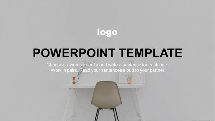 简洁欧美室内家居设计PPT模板