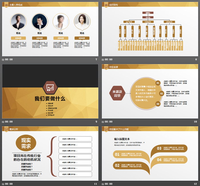 金融投资公司介绍PPT模板