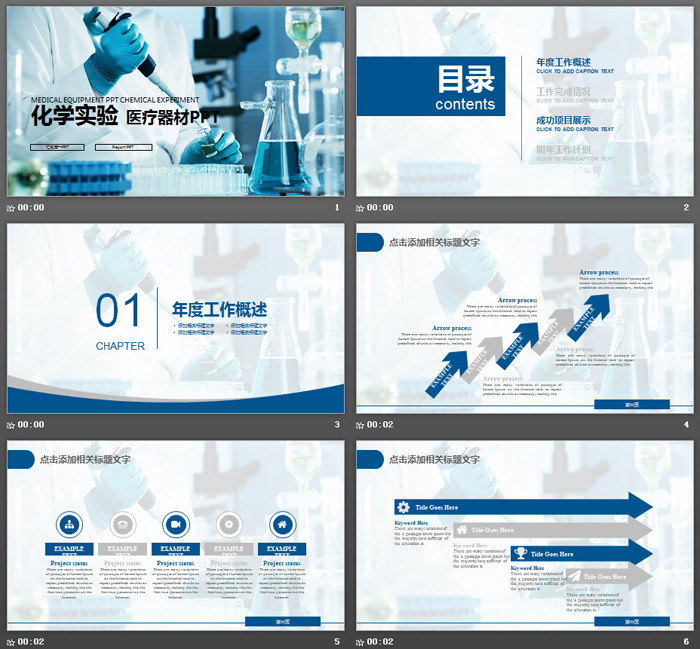 动态化学实验PPT模板