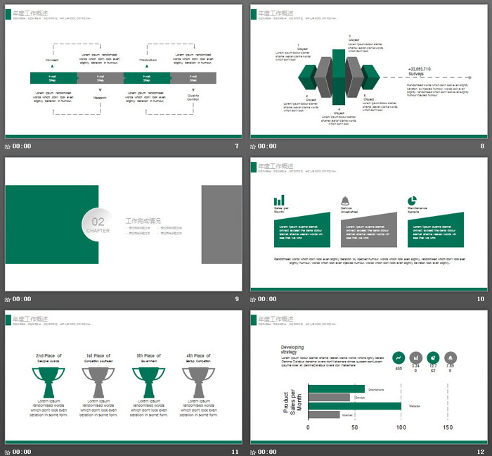 简洁中国烟草PPT模板