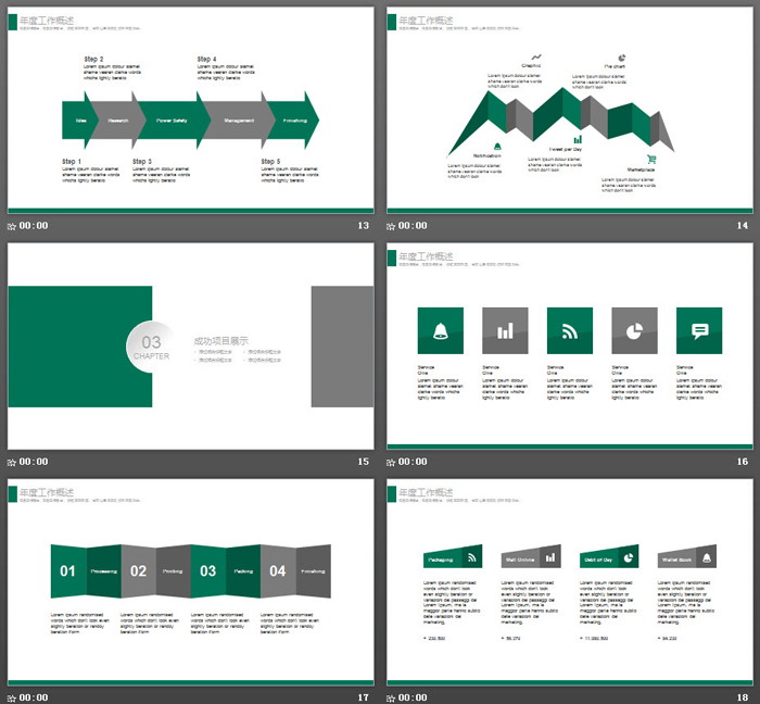 简洁中国烟草PPT模板