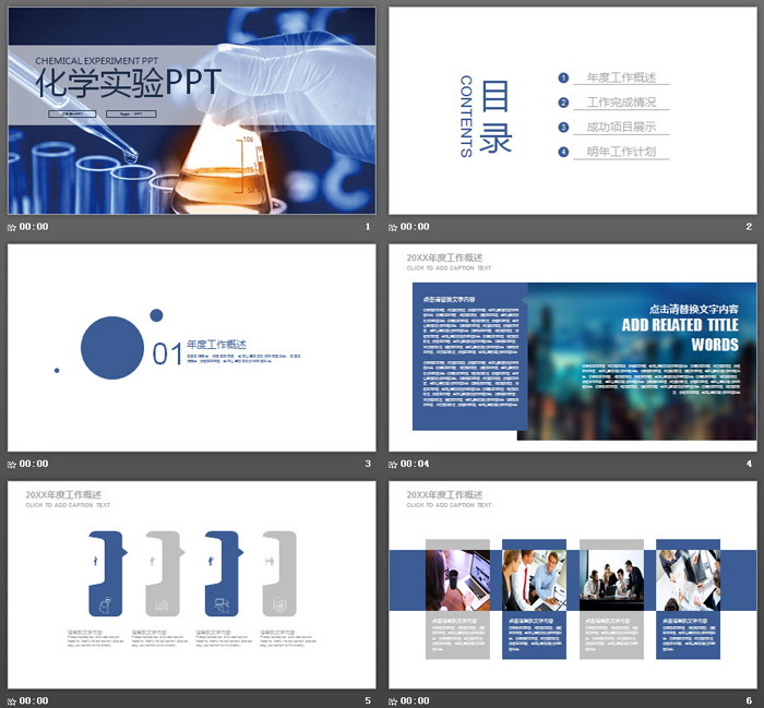 化学实验PPT模板