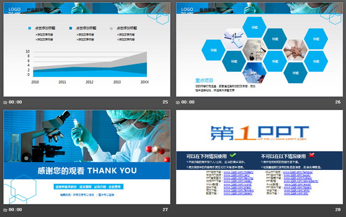 实验室里的医生PPT模板免费下载