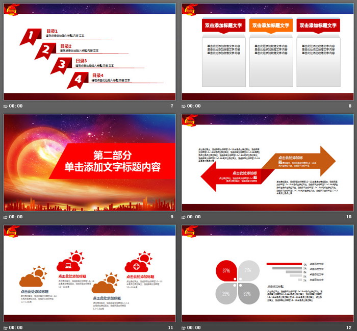 共青团工作汇报PPT模板