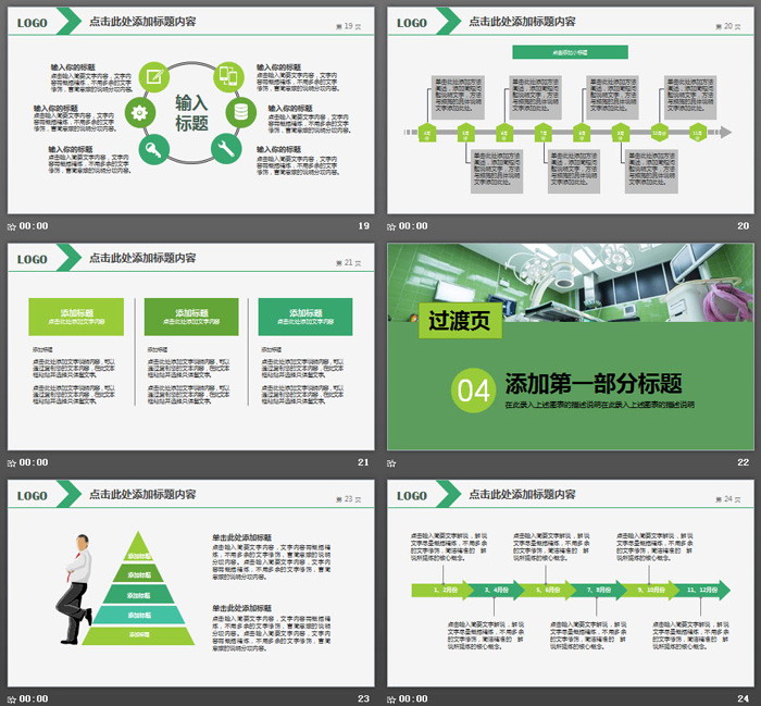 医院医疗手术研讨工作汇报PPT模板