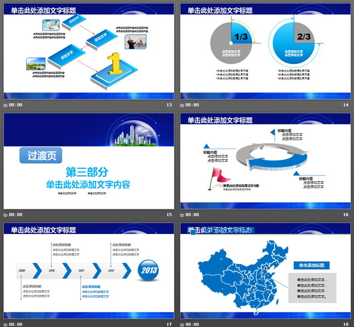 机械仪表行业工作汇报PPT模板