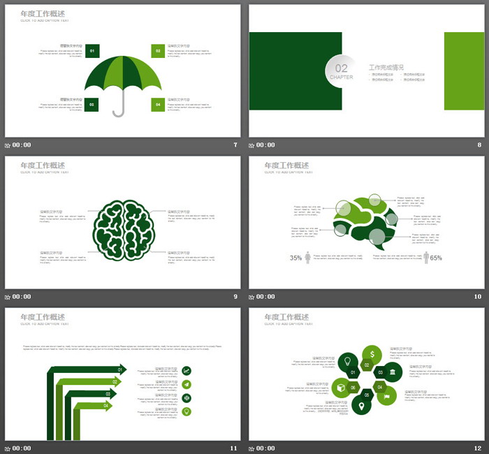 绿色环保电力能源PPT模板