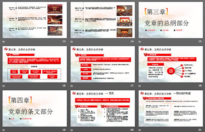 《中国共产党章程》党章学习培训PPT课件