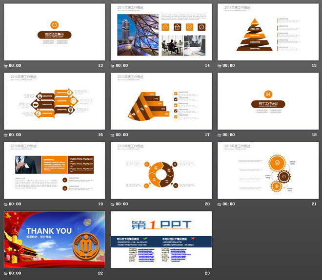民政部门通用工作汇报PPT模板
