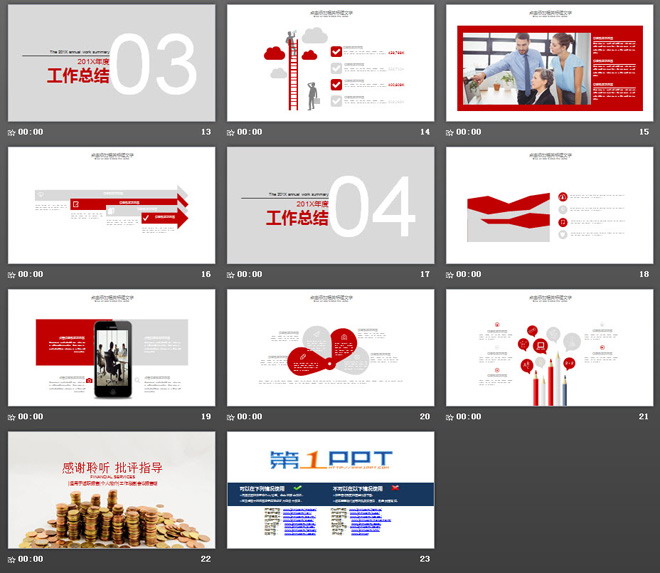 金融理财数据分析工作总结PPT模板