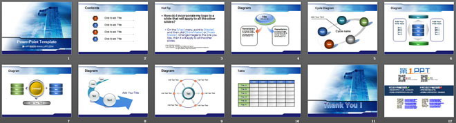 第一科技幻灯片模板下载