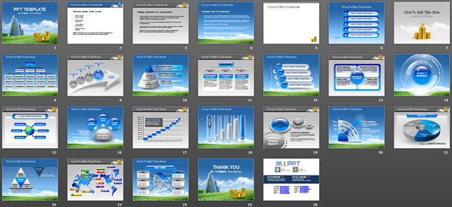楼盘背景的房地产幻灯片模板下载