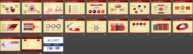 简洁节日PPT模板整套下载