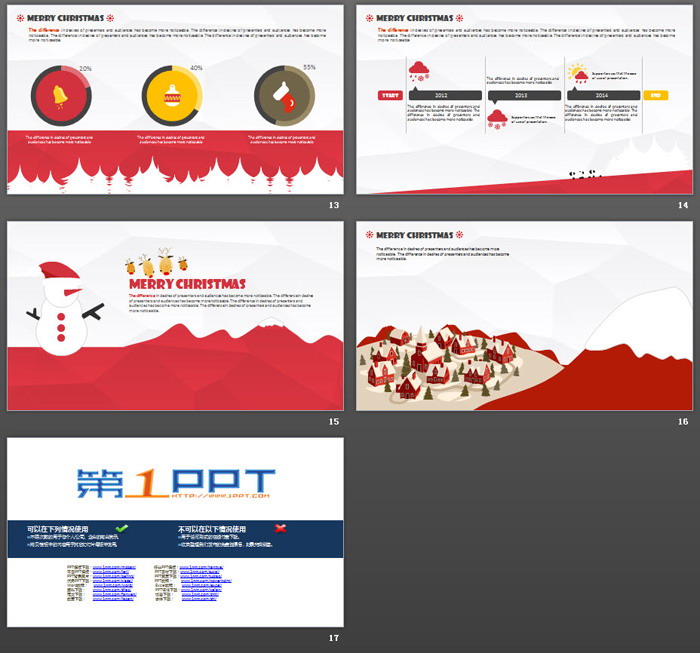欧美圣诞节购物消防数据分析PPT