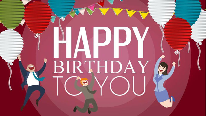 喜庆公司同事生日祝福PPT模板