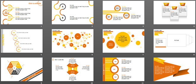 31张精美国外PPT图表打包下载