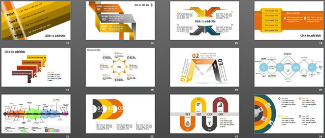31张精美国外PPT图表打包下载