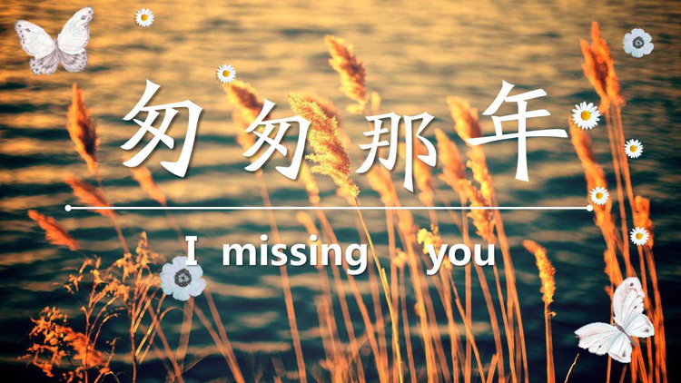 《匆匆那年》青春纪念册PPT模板