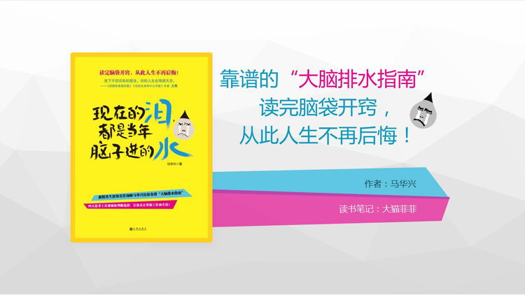 《现在的泪水都是当年脑子进的水》读书笔记PPT