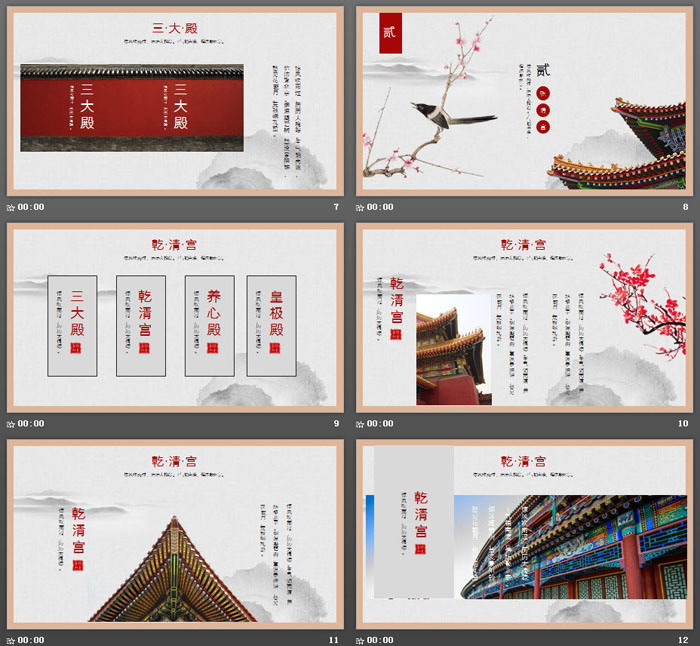 故宫印象PPT模板