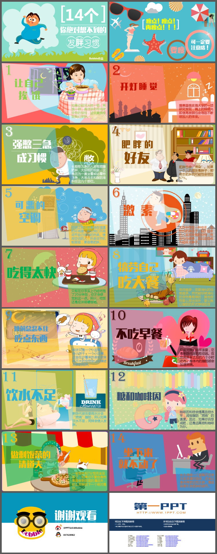 14个你想不到的发胖习惯PPT