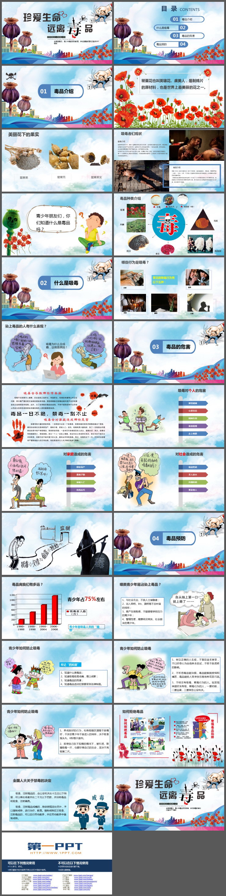 全国禁毒日PPT下载