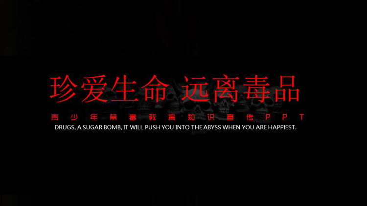 青少年禁毒教育知识宣传PPT