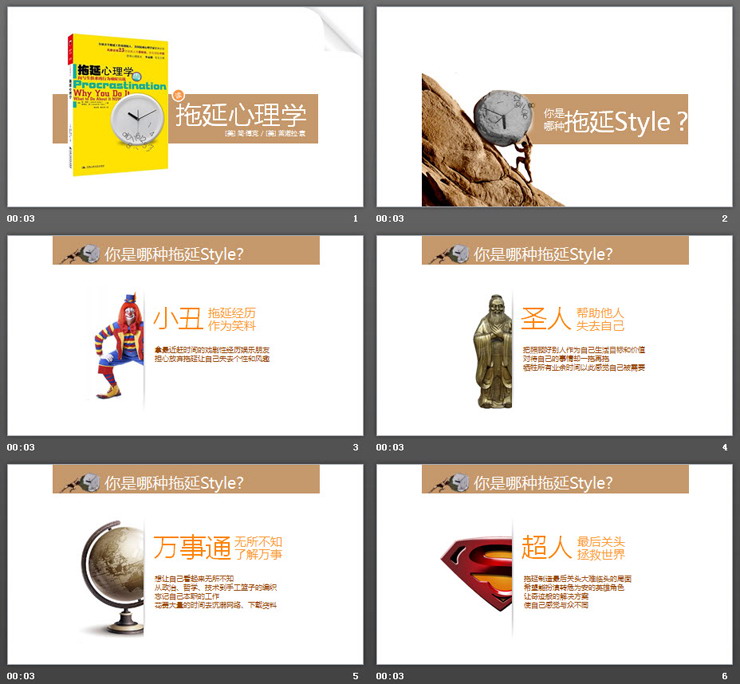 《拖延心理学》读后感PPT