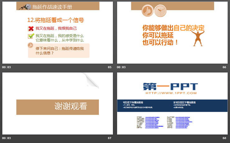 《拖延心理学》读后感PPT