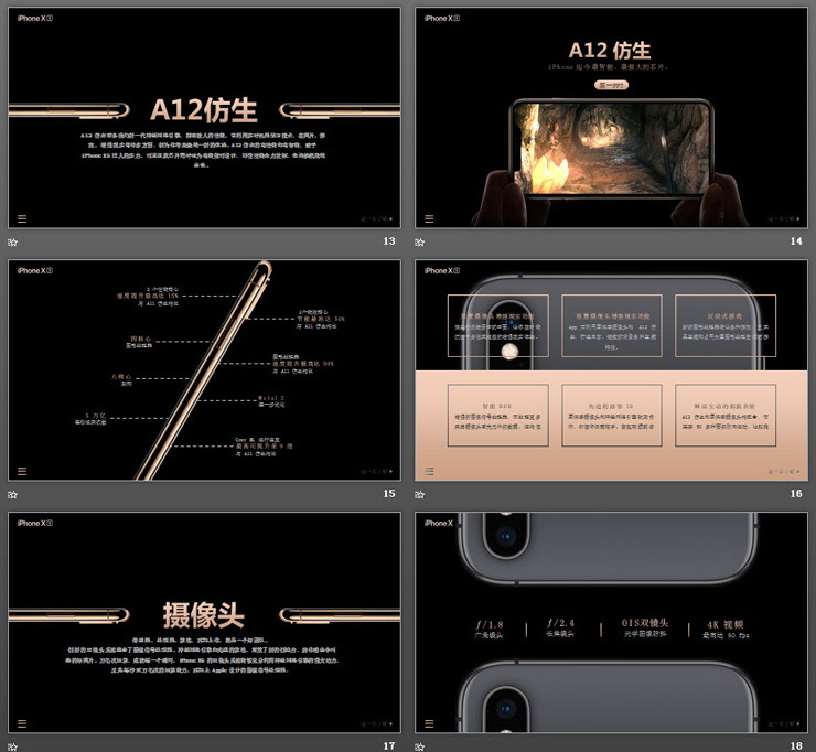 苹果手机新品发布会PPT模板