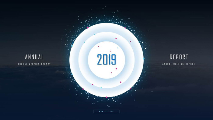 蓝色炫酷通用商务PPT模板