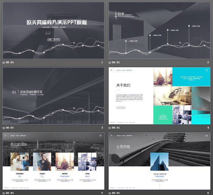 欧美高端商务演示PPT模板