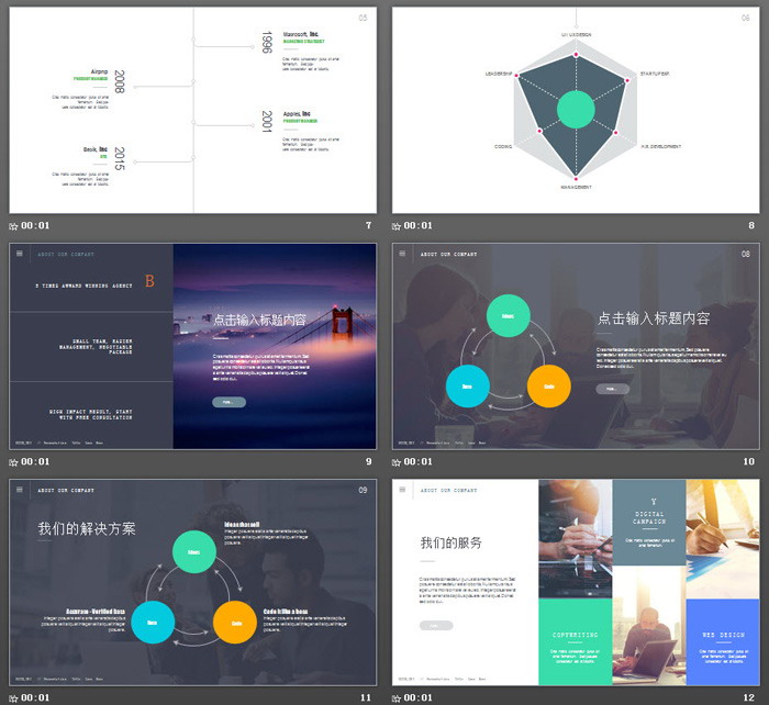 欧美高端商务演示PPT模板