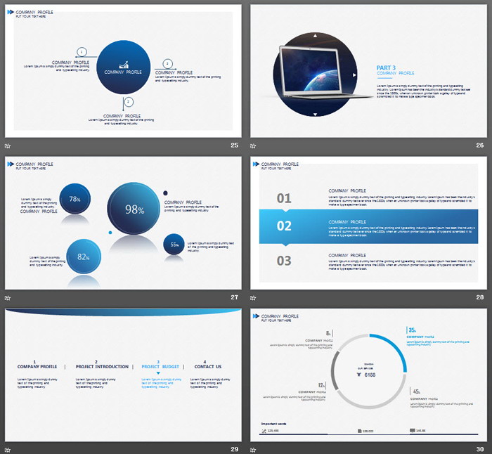 超炫酷星球背景欧美科技PPT模板