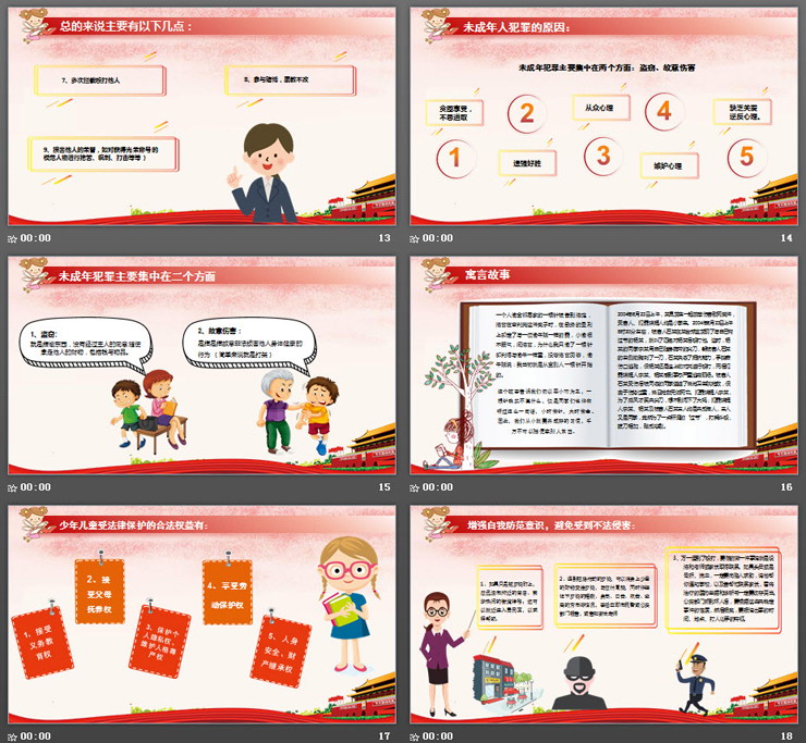 中小学青少年法制教育宣传PPT