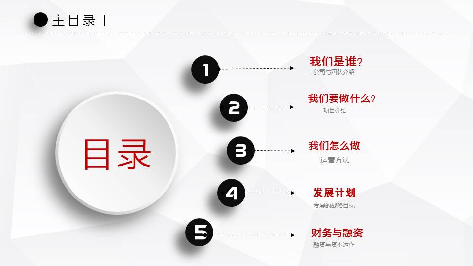 红黑微立体商业融资计划书PPT模板幻灯片2.JPG(2)