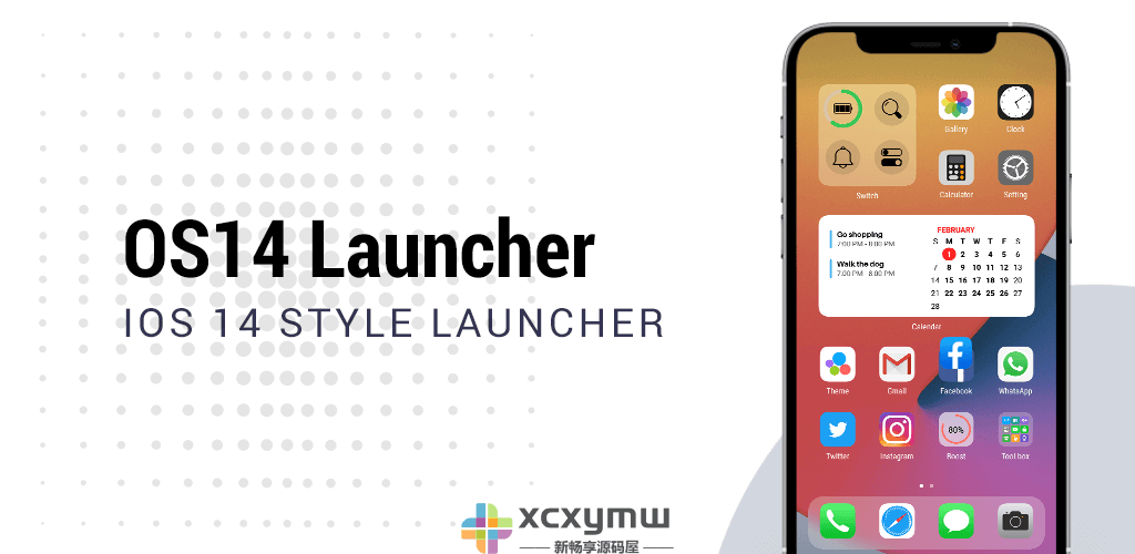 图片[1]-OS14桌面 v4.6.0 | iOS14启动器、汉化、解锁专业版[安卓版]-新畅享源码屋