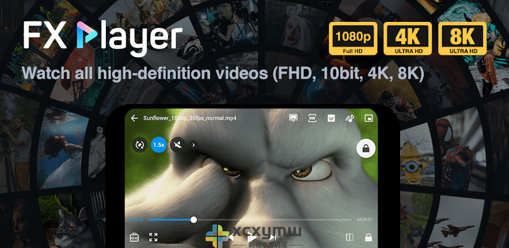 图片[1]-FX Player v3.7.2 | 支持8K视频播放器、高级版[安卓版]-新畅享源码屋