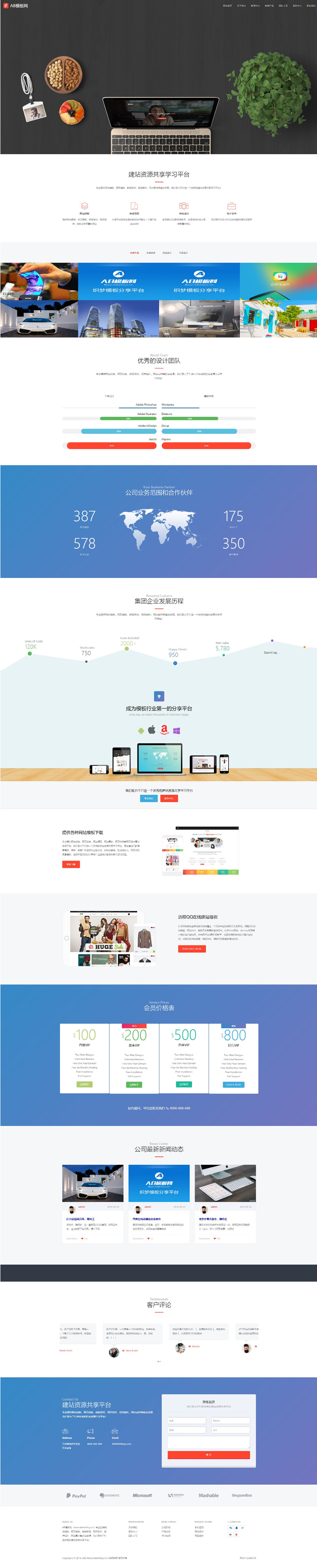 黑白网站建设企业网站源码 织梦dedecms模板[自适应手机版]-资源站