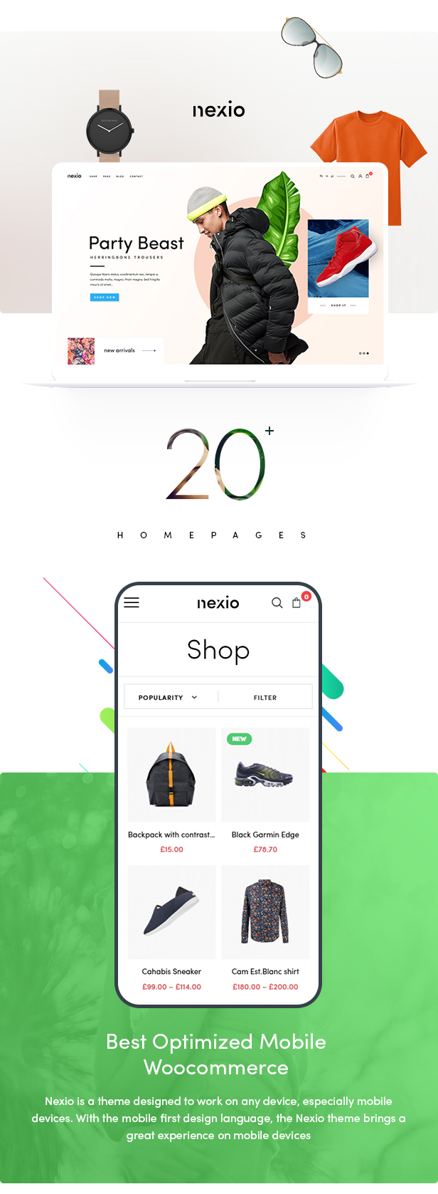 WordPress主题Nexio v1.0.7 时尚服装WooCommerce商店主题-资源站