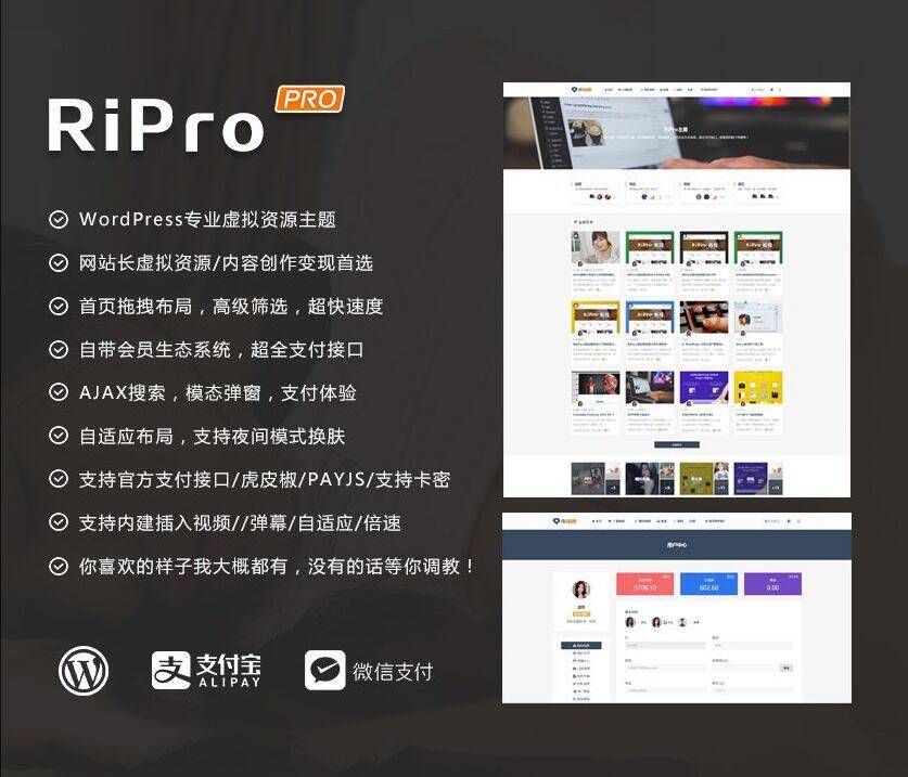 ripro8.7日主题破解版 WordPress主题-资源站 ripro8.7日主题破解版 WordPress主题-资源站