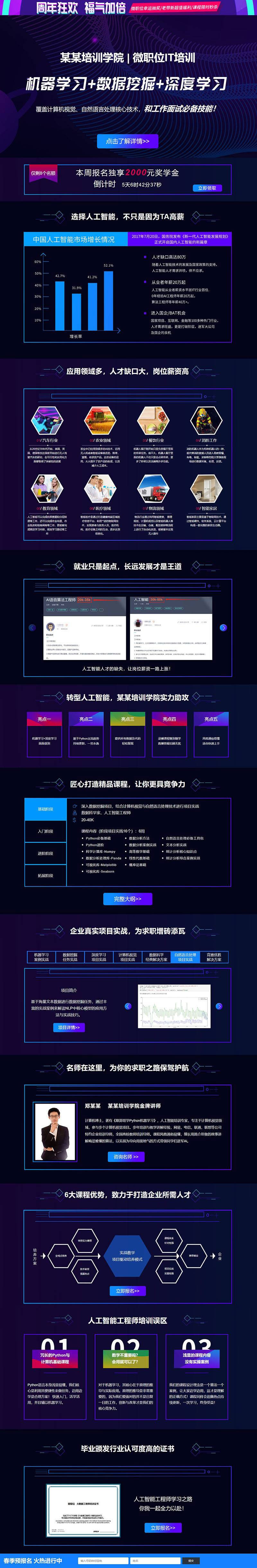 人工智能IT培训机构宣传专题落地页源码 dedecms织梦模板-资源站 人工智能IT培训机构宣传专题落地页源码 dedecms织梦模板-资源站