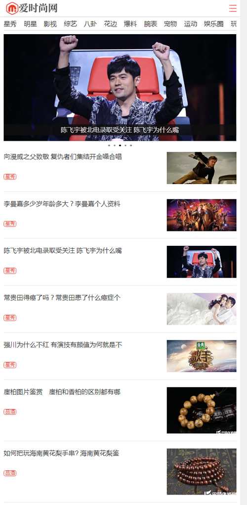 娱乐新闻资讯类网站源码 时尚新闻资讯类网站织梦模板 (带手机版数据同步)-资源站