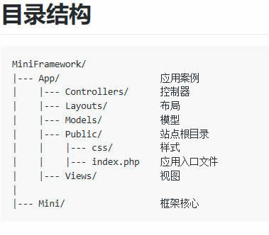 PHP 开源框架 MiniFramework v2.3.0-资源站