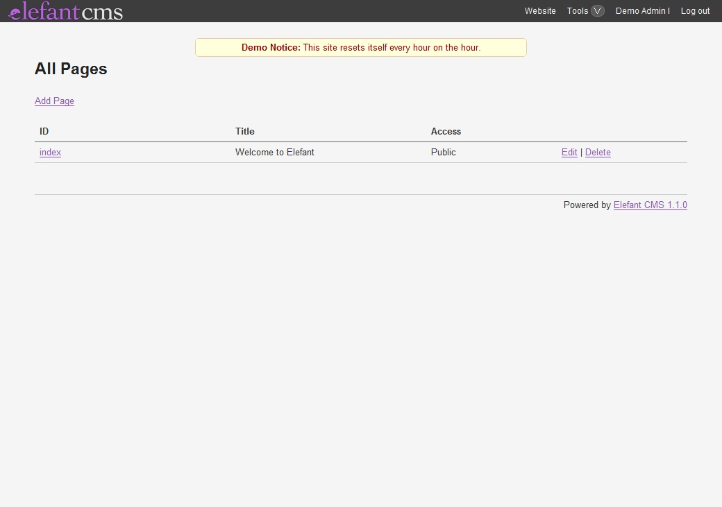 Elefant CMS v2.2.0-资源站