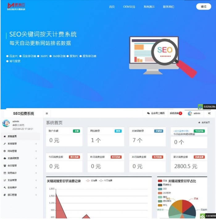 SEO按天扣费系统网站源码-资源站